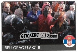Sticker Beli Orlovi - Euro 2008 n. 347 - Rafo