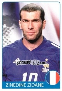 Sticker Zinedine Zidane - Euro 2008 n. 359 - Rafo