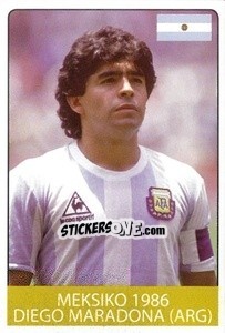 Sticker Diego Maradona - World Cup 2010 - Rafo