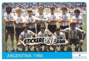 Cromo Argentina 1986