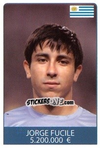 Sticker Jorge Fucile - World Cup 2010 - Rafo