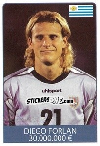 Sticker Diego Forlan - World Cup 2010 n. 115 - Rafo