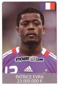 Sticker Patrice Evra - World Cup 2010 n. 124 - Rafo