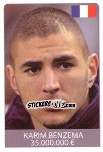 Sticker Karim Benzema - World Cup 2010 n. 134 - Rafo