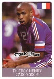 Sticker Thierry Henry - World Cup 2010 - Rafo