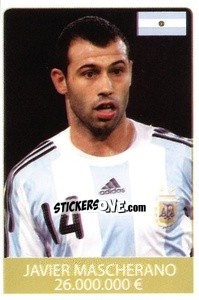 Cromo Javier Mascherano - World Cup 2010 - Rafo