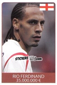 Cromo Rio Ferdinand - World Cup 2010 - Rafo