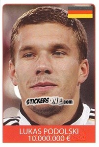 Sticker Lukas Podolski - World Cup 2010 - Rafo