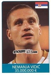 Sticker Nemanja Vidic - World Cup 2010 - Rafo
