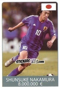 Sticker Shunsuke Nakamura - World Cup 2010 n. 363 - Rafo