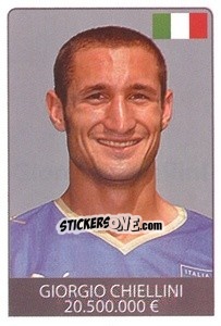Sticker Giorgio Chiellini - World Cup 2010 n. 395 - Rafo