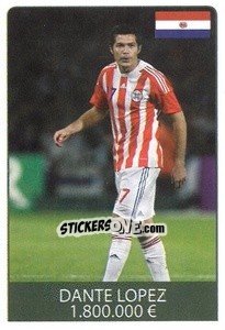 Sticker Dante Lopez - World Cup 2010 - Rafo