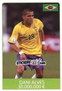 Sticker Dani Alves - World Cup 2010 - Rafo