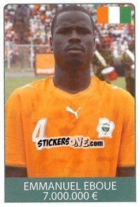Sticker Emmanuel Eboue - World Cup 2010 - Rafo