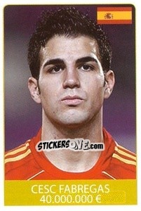 Sticker Cesc Fabregas - World Cup 2010 - Rafo