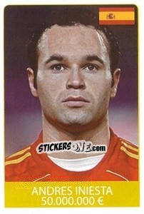 Sticker Andres Iniesta - World Cup 2010 n. 518 - Rafo