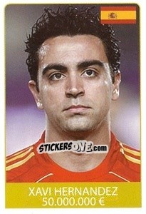 Sticker Xavi Hernandez - World Cup 2010 n. 520 - Rafo