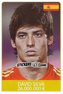 Sticker David Silva - World Cup 2010 n. 521 - Rafo