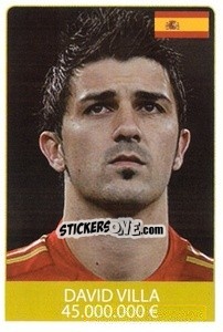 Sticker David Villa - World Cup 2010 - Rafo