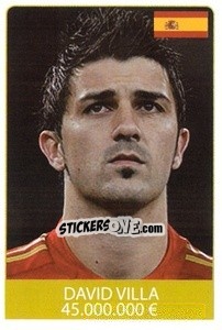 Cromo David Villa - World Cup 2010 - Rafo