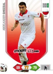 Sticker Abdelkader Ghezzal - Calciatori 2010-2011. Adrenalyn XL n. 9 - Panini