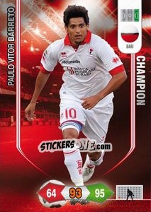 Sticker Paulo Vitor Barreto - Calciatori 2010-2011. Adrenalyn XL n. 12 - Panini