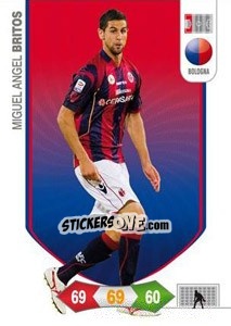 Sticker Miguel Angel Britos - Calciatori 2010-2011. Adrenalyn XL - Panini