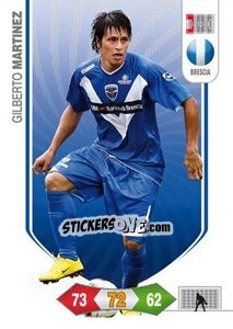 Sticker Gilberto Martinez - Calciatori 2010-2011. Adrenalyn XL n. 30 - Panini