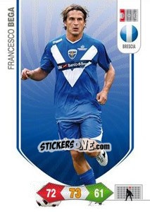 Sticker Francesco Bega - Calciatori 2010-2011. Adrenalyn XL n. 31 - Panini