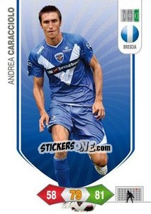 Sticker Andrea Caracciolo - Calciatori 2010-2011. Adrenalyn XL n. 38 - Panini