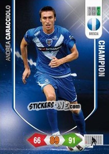 Sticker Andrea Caracciolo - Calciatori 2010-2011. Adrenalyn XL n. 40 - Panini