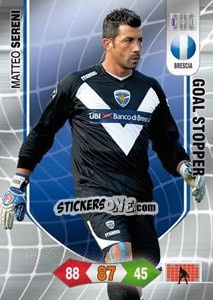 Sticker Matteo Sereni - Calciatori 2010-2011. Adrenalyn XL n. 42 - Panini