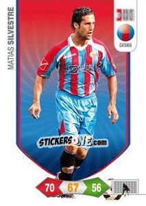 Cromo Matias Silvestre - Calciatori 2010-2011. Adrenalyn XL - Panini