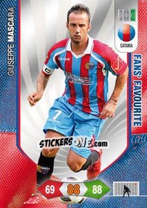 Sticker Giuseppe Mascara - Calciatori 2010-2011. Adrenalyn XL n. 69 - Panini