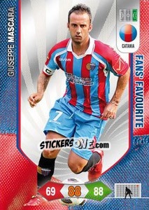 Figurina Giuseppe Mascara - Calciatori 2010-2011. Adrenalyn XL - Panini