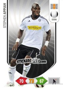 Sticker Stephen Appiah - Calciatori 2010-2011. Adrenalyn XL n. 76 - Panini