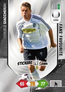 Sticker Emanuele Giaccherini - Calciatori 2010-2011. Adrenalyn XL n. 83 - Panini