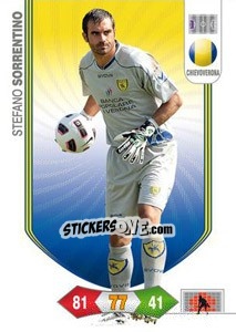 Sticker Stefano Sorrentino - Calciatori 2010-2011. Adrenalyn XL n. 85 - Panini