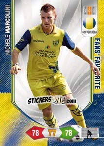 Sticker Michele Marcolini - Calciatori 2010-2011. Adrenalyn XL n. 97 - Panini