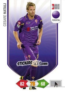 Sticker Cesare Natali - Calciatori 2010-2011. Adrenalyn XL n. 100 - Panini