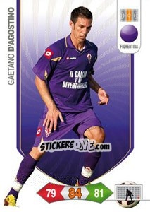 Figurina Gaetano D'Agostino - Calciatori 2010-2011. Adrenalyn XL - Panini