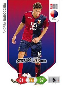 Sticker Andrea Ranocchia - Calciatori 2010-2011. Adrenalyn XL n. 116 - Panini