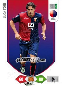 Sticker Luca Toni - Calciatori 2010-2011. Adrenalyn XL n. 123 - Panini