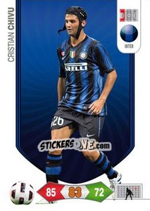 Sticker Cristian Chivu - Calciatori 2010-2011. Adrenalyn XL n. 130 - Panini
