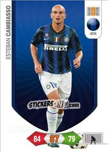 Cromo Esteban Cambiasso - Calciatori 2010-2011. Adrenalyn XL - Panini