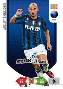 Sticker Wesley Sneijder - Calciatori 2010-2011. Adrenalyn XL n. 134 - Panini