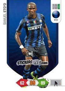 Sticker Samuel Eto'o - Calciatori 2010-2011. Adrenalyn XL n. 135 - Panini