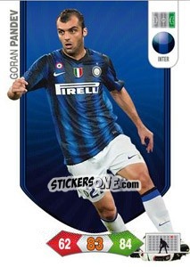 Sticker Goran Pandev - Calciatori 2010-2011. Adrenalyn XL n. 136 - Panini