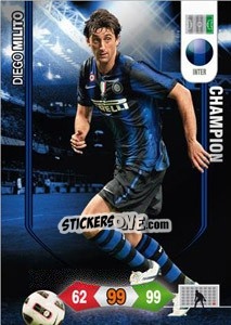 Figurina Diego Milito - Calciatori 2010-2011. Adrenalyn XL - Panini