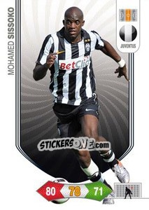 Figurina Mohamed Sissoko - Calciatori 2010-2011. Adrenalyn XL - Panini